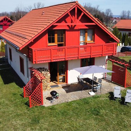 Villa Leika - Panoramablick am Riesengebirge Myslakowice Bagian luar foto