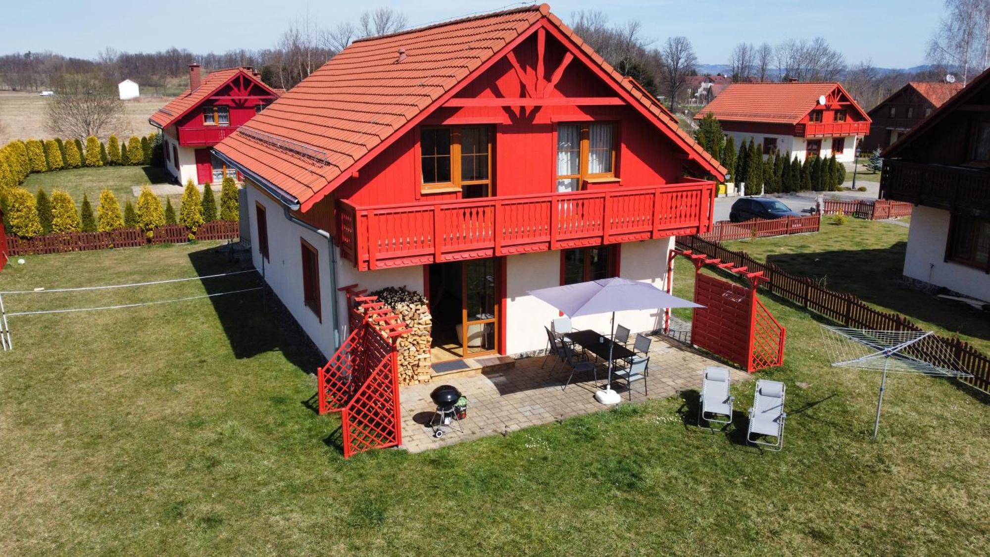 Villa Leika - Panoramablick am Riesengebirge Myslakowice Bagian luar foto